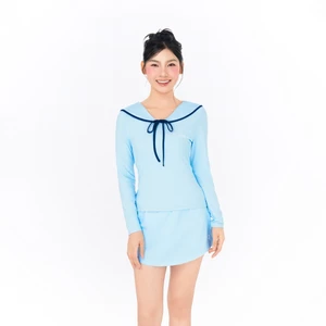 Áo bơi nữ SOBIE tay dài cổ thuỷ thủ kín đáo và chống nắng Marine Sailor