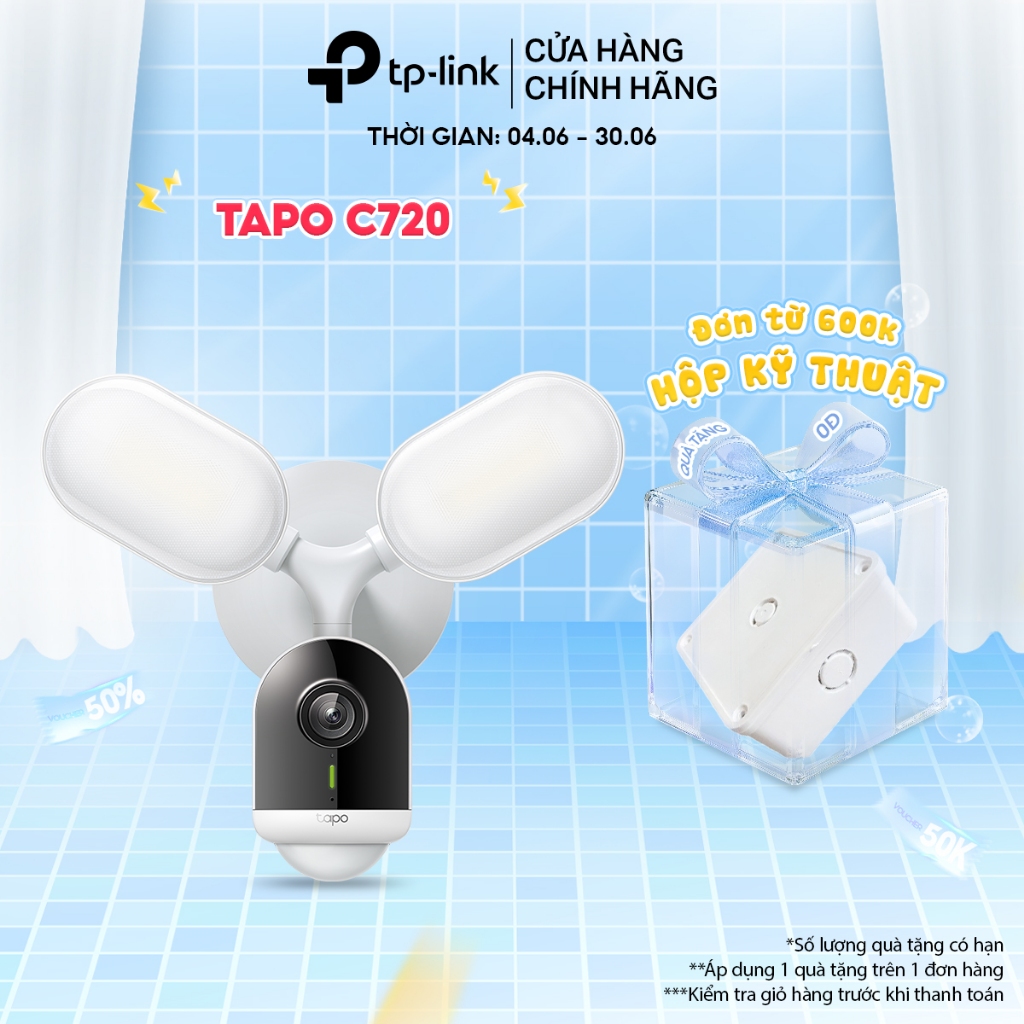 Camera Wifi TP-Link Tapo C720 – Camera A.I, Tích Hợp Đèn Pha 2K QHD ...