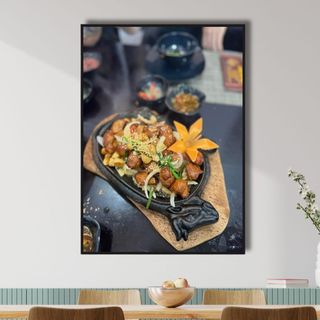 Tranh Canvs Treo Tường Các Món Lòng BH108 - Tranh Decor, Trang Trí Quán Lòng Lợn, Lòng Se Điếu, Lòng Heo, Cháo Lòng