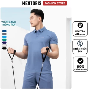 Áo Thun Polo Nam Thể Thao Mentoris, Chất Vải Thun Lạnh Thông Hơi, Co Giãn, Thoáng Khí MPL01
