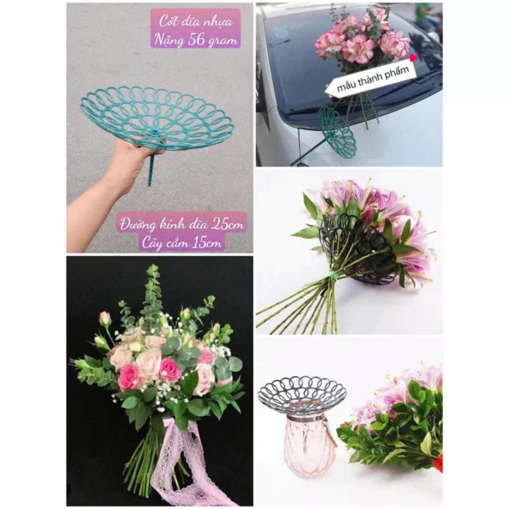 Vỉ ,khung tròn (cốt đĩa) cắm hoa siêu tiện lợi,cốt đĩa cắm hoa