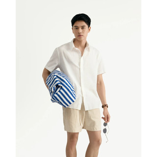 Áo sơ mi tay ngắn nam cotton linen Form Regular - RT 10S25SHS004R1