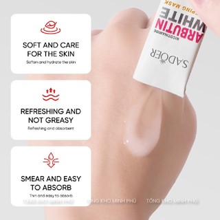 [Hộp 20 Gói] Mặt Nạ Ngủ Trắng Da Niacinamide Arbutin Giảm Thâm Nám Thâm Mụn Dưỡng Ẩm Trẻ Hóa Mask Đắp Mặt