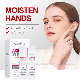 [Hộp 20 Gói] Mặt Nạ Ngủ Trắng Da Niacinamide Arbutin Giảm Thâm Nám Thâm Mụn Dưỡng Ẩm Trẻ Hóa Mask Đắp Mặt