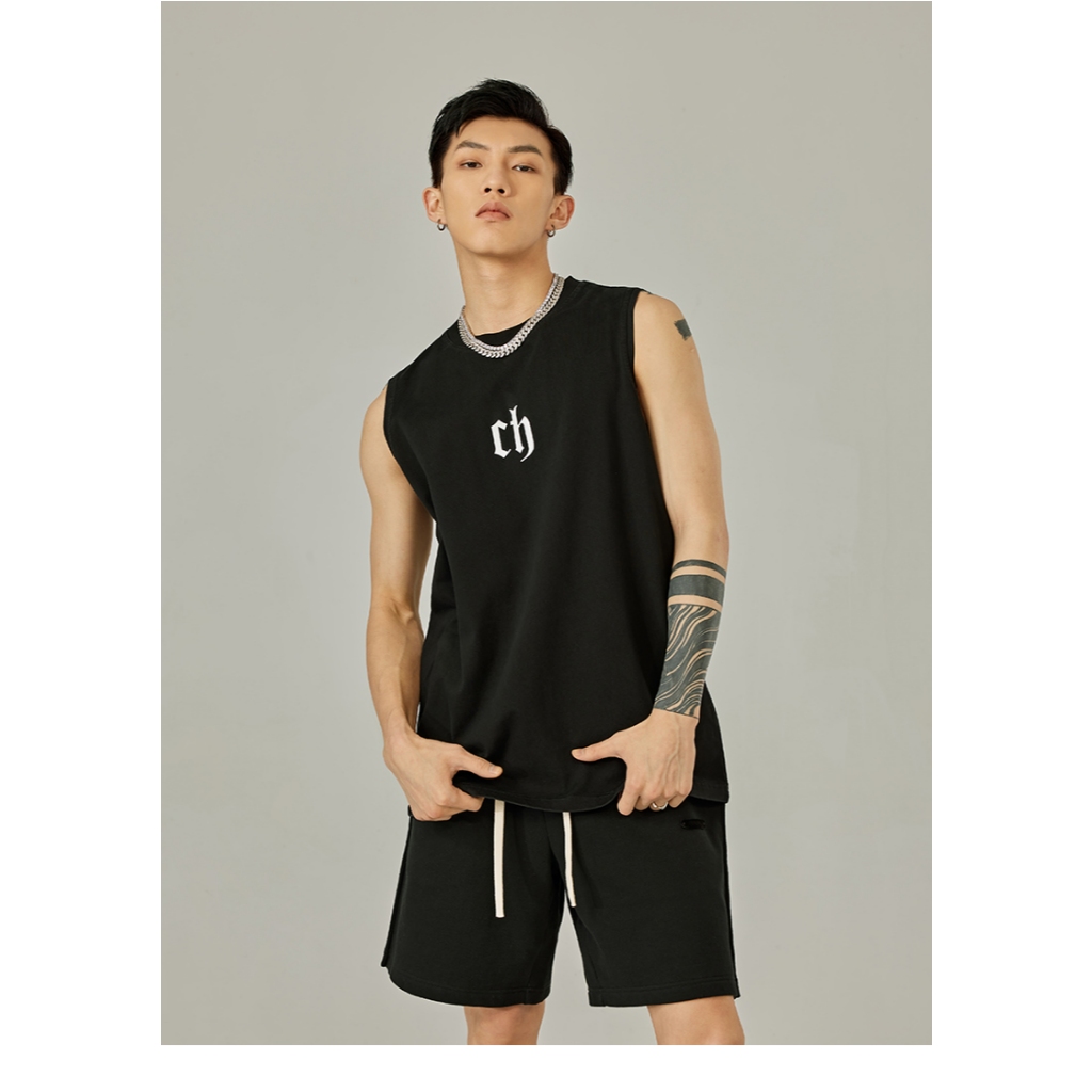 Áo Tank Top Nam Nữ RedLabel In Họa Tiết CH, Áo Ba Lỗ Sát Nách Nam Nữ Cotton Cá Tính TT68