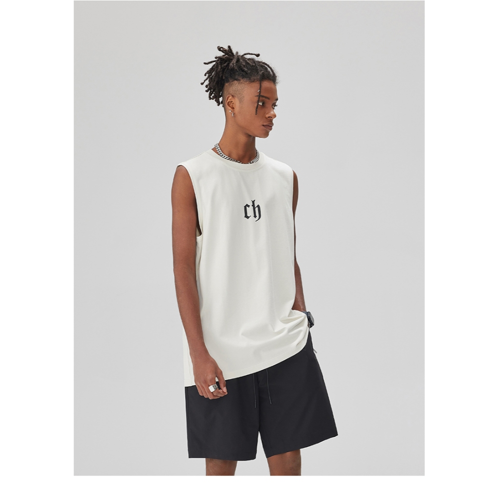 Áo Tank Top Nam Nữ RedLabel In Họa Tiết CH, Áo Ba Lỗ Sát Nách Nam Nữ Cotton Cá Tính TT68
