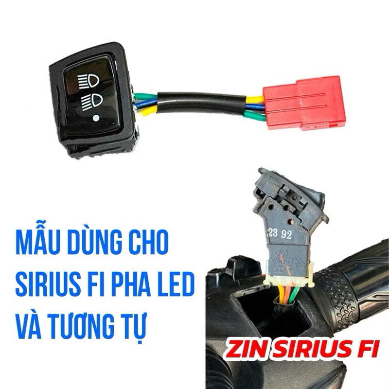 Công tắc tắt đèn 3 chế độ jupiter Finn, Sirius Fi 2022-2025,Janus 2025