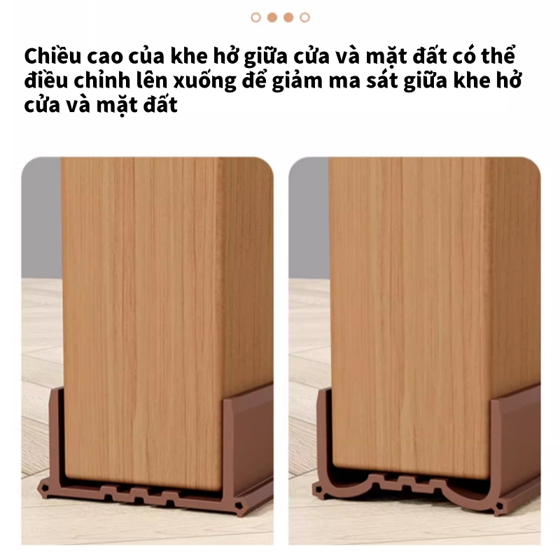 Thanh Nẹp Chặn Khe Hở Đáy Cửa Cách Âm Ron Dán Cửa Chống Ồn, Chống Bụi Và Ngăn Côn Trùng