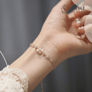(Hoả tốc) Vòng tay nữ, lắc tay cỏ bốn lá may mắn nhẹ nhàng phong cách thanh lịch Larme Accessoires trendy 2025- VT0041