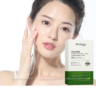 [Hộp 20 Gói] Mặt Nạ Ngủ Collagen BIOAQUA - Nâng Cơ, Căng Bóng, Bổ Sung Collagen, Cấp Nước Dưỡng Ẩm Sleep Mask