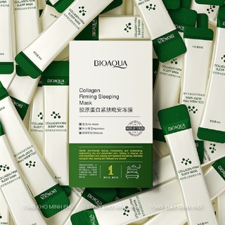 [Hộp 20 Gói] Mặt Nạ Ngủ Collagen BIOAQUA - Nâng Cơ, Căng Bóng, Bổ Sung Collagen, Cấp Nước Dưỡng Ẩm Sleep Mask