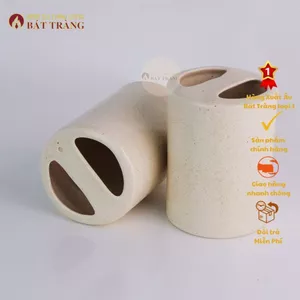 Cốc Sứ Đựng Bàn Chải, Cốc Đánh Răng Gốm Sứ Dùng Cho Khách Sạn, Resort, Khu Nghỉ Dưỡng, Gốm Bát Tràng