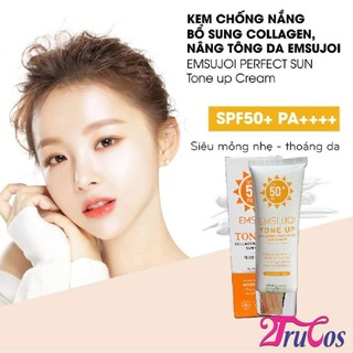 Kem chống nắng Emsujoi NS Organic Tone Up Collagen Fragrance Sun Cream SFP50+ PA++++ 80ml | 2Trucos
