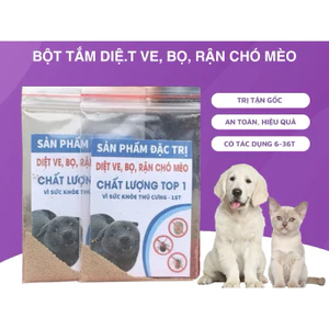Gói tắm ve, ghẻ, rận, rệp, bọ chét, mạt gà … an toàn cho chó mèo