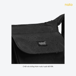 Túi đeo chéo nam nữ Natoli nhiều ngăn đựng laptop vải canvas chống nước đi học Buffalo Cross Bag T5