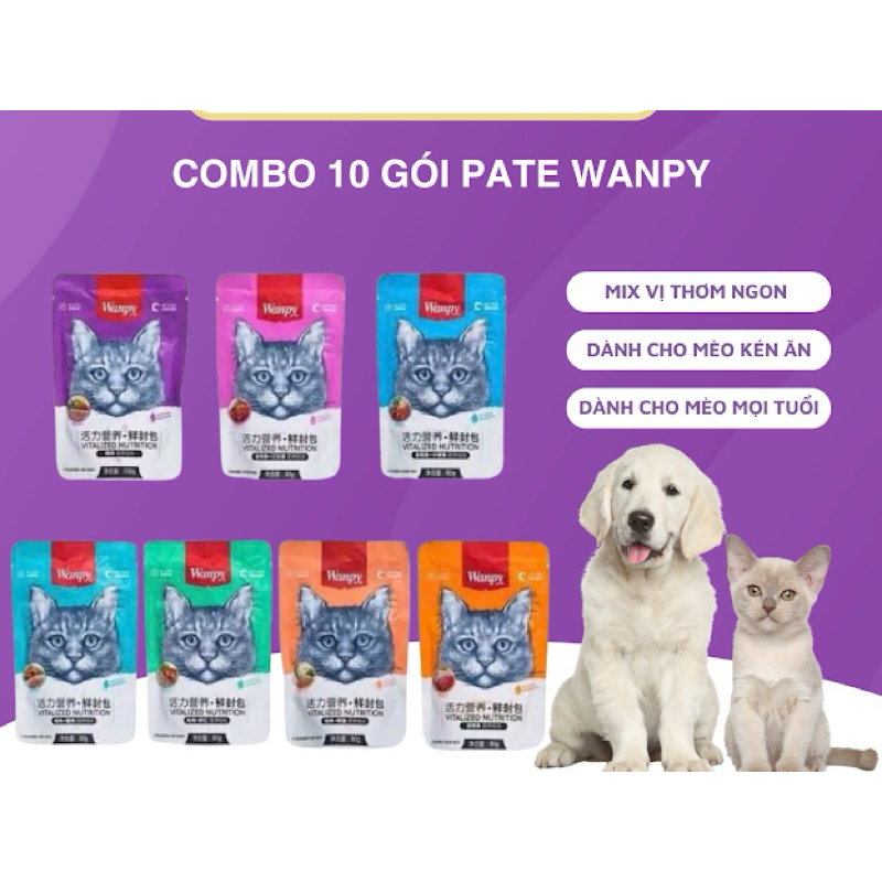 PATE cho mèo WANPY 80G