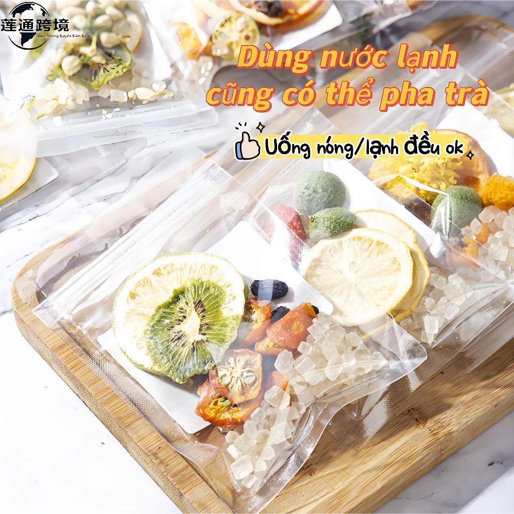DỜI KHÔ TRÀ TRÁI CÂY NGÂM LẠNH - BỘ SẢN PHẨM ĐÓNG GÓI RIÊNG TÚI TRÀ HỖN HỢP
