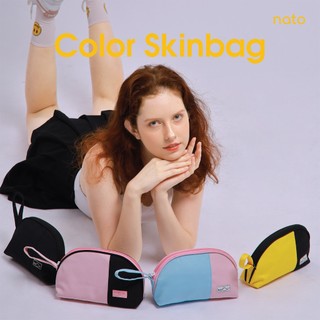 Túi đựng mỹ phẩm mini Natoli cute, ngỏ gọn chống nước đựng đồ trang điểm COLOR SKINBAG T10