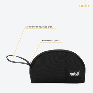 Túi đựng mỹ phẩm mini Natoli cute, ngỏ gọn chống nước đựng đồ trang điểm COLOR SKINBAG T10