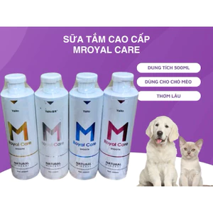 Sữa Tắm Cao Cấp M Royal Care, Sữa Tắm Thơm Lâu Dành Cho Chó Mèo 500ml