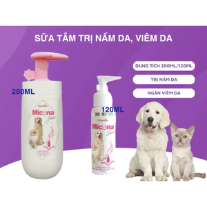 Sữa Tắm Chữa Nấm Da Viêm Da Vảy Gầu Cho Chó Mèo Vemedim Micona Shampoo (Chai 200ml)