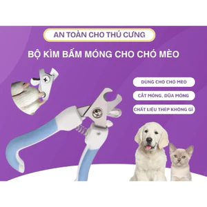 Bộ kìm Cắt Móng kèm Dũa Móng cho mèo, kìm Bấm Móng cho chó mèo