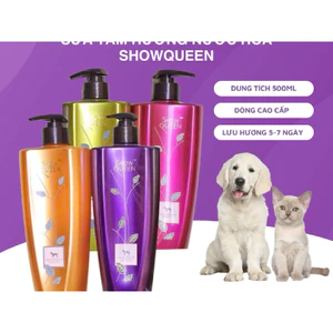 Sữa tắm hương nước hoa cho chó mèo Showqueen, Sữa tắm cao cấp cho thú cưng chai 500ml - Chumchumpet2