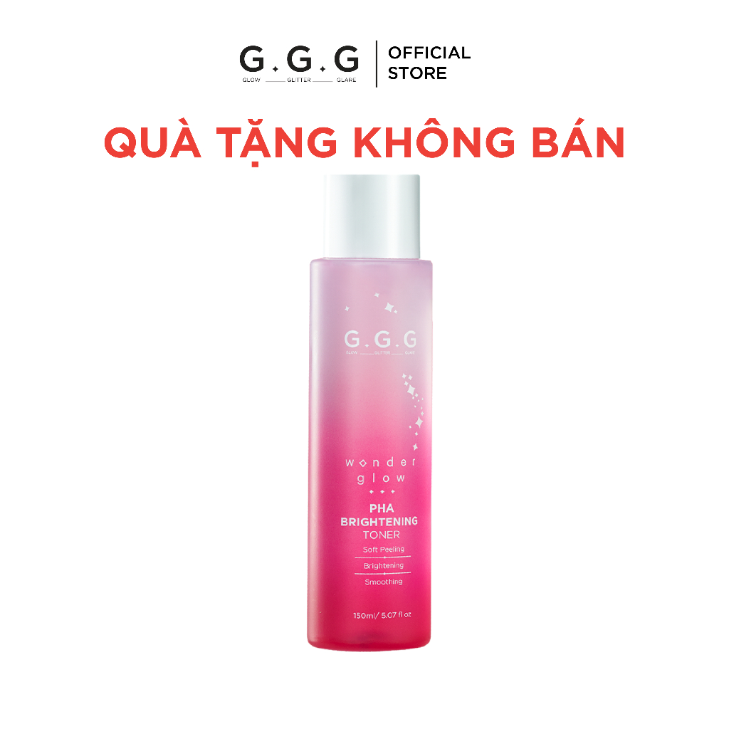 [HÀNG TẶNG] Toner Hồng PHA Peel Da Dịu Nhẹ Sáng Da G.G.G Wonder Glow PHA Brightening Toner 150ml