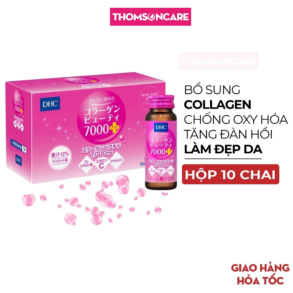Collagen nước uống DHC hỗ trợ làm sáng da, chống oxy hóa, tăng đàn hồi ...