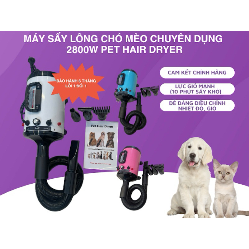 Máy sấy lông chuyên dụng cho chó mèo công suất lớn