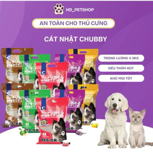 Cát Nhật chubby siêu thấm hút & khử mùi bịch 9L trọng lượng 4,5kg