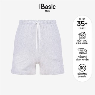Quần đùi nam iBasic cotton USA mặc nhà dáng ngắn SHM009