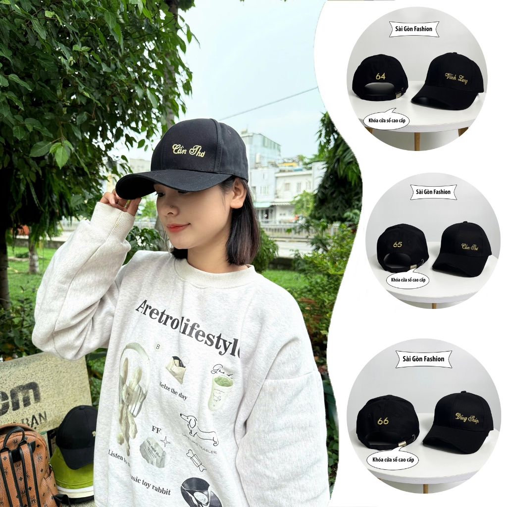 Mũ lưỡi trai thời trang Cao Cấp form Unisex Nam Nữ Cool Ngầu