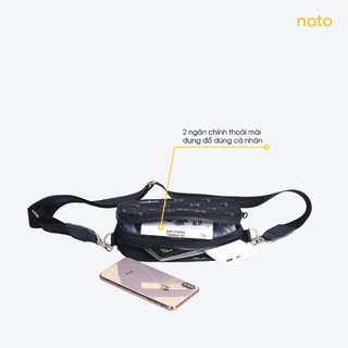 Túi đeo chéo nam nữ Natoli nhỏ gọn, nhiều ngăn, thời trang đi chơi FLEX CROSS BAG T15