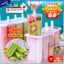Bộ 4 khuôn làm kem que bằng nhựa PP cấp thực phẩm tặng thêm que gỗ