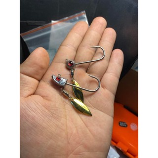 lưỡi jighead đầu cá đầu tròn siêu cứng và bén 4.5cm 7gam