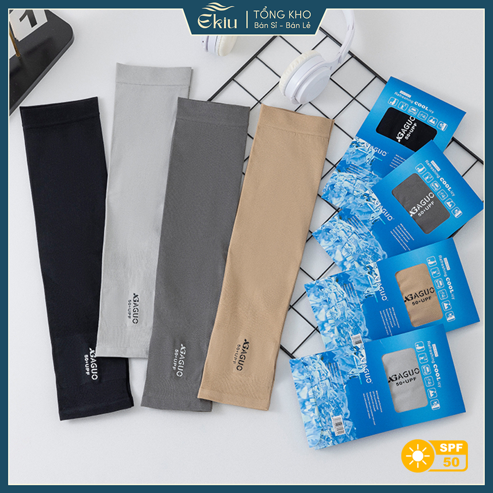 Găng tay, bao tay chống nắng cao cấp chất liệu thun mát lạnh, chống nắng kháng UV siêu tốt - Ekiu Shop