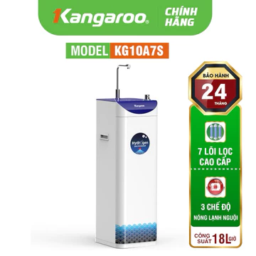 Máy lọc nước Kangaroo Hydrogen Slim nóng lạnh KG10A7S 7 cấp lọc