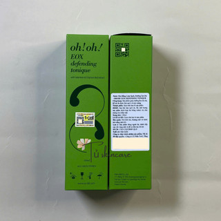 Nước Cân Bằng oh!oh!, Làm Sạch Và Chống Oxy Hóa oh!oh! EOX Defending Tonique with Allantoin & Chamomile Extract 150ml