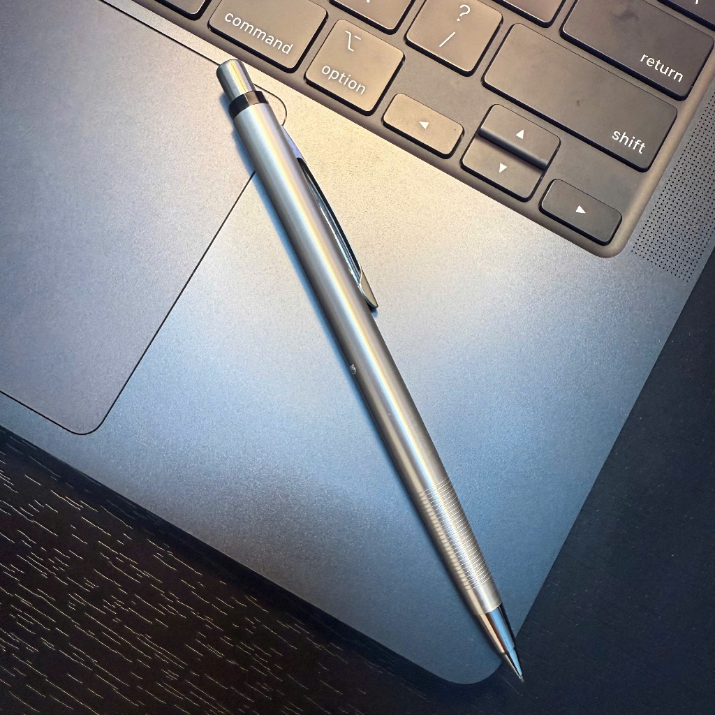 (HÀNG TẶNG KHÔNG BÁN) Bút chì máy VINTAGE 1980 PENTEL MODEL PS35 SATIN ...