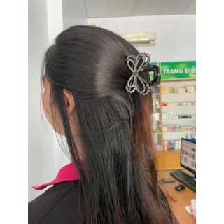Kẹp Tóc Đính Đá Nơ Siêu Xinh
