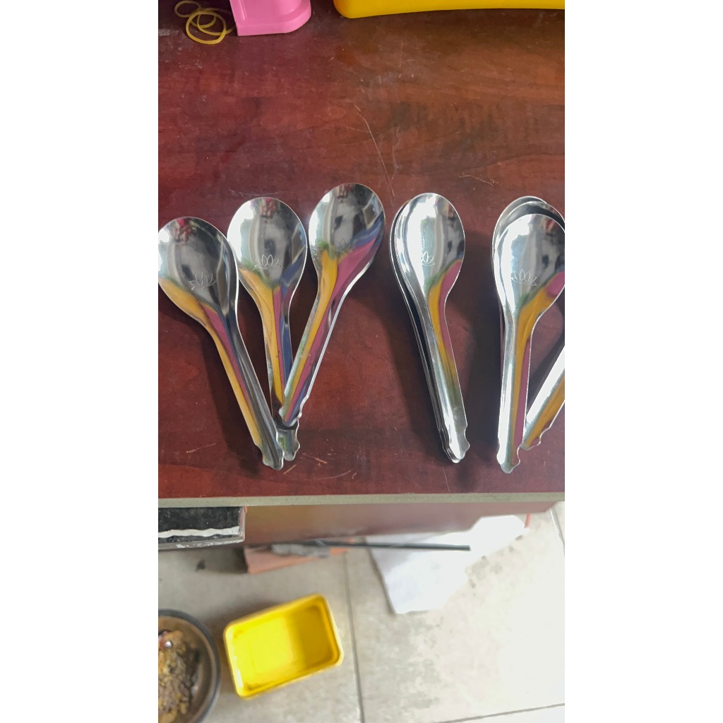 muỗng ăn cơm inox LÁNG BÓNG