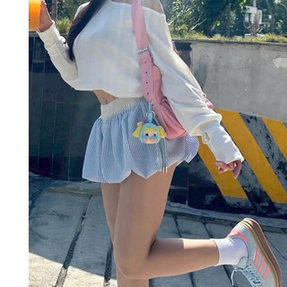 Quần Shorts Nữ Đùi Ngắn Kẻ Sọc Bí Ngô Pumpkin Chất Vải Kate WSH001
