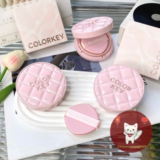 [COLORKEY] Cushion/Phấn Nước Colorkey Vỏ Hồng Chống Nắng SPF 50+/PA++++, Finish Mỏng Nhẹ, 11g