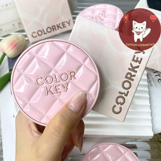 [COLORKEY] Cushion/Phấn Nước Colorkey Vỏ Hồng Chống Nắng SPF 50+/PA++++, Finish Mỏng Nhẹ, 11g