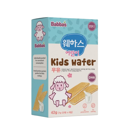 Bánh Xốp Ăn Dặm BABBA'S Giòn Rụm, Thơm Ngon, Bổ Sung DHA Phát Triển Trí Não Cho Bé Từ 8 Tháng Tuổi