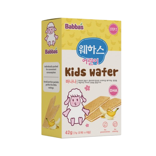 Bánh Xốp Ăn Dặm BABBA'S Giòn Rụm, Thơm Ngon, Bổ Sung DHA Phát Triển Trí Não Cho Bé Từ 8 Tháng Tuổi