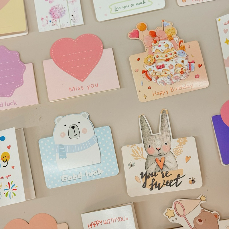 Thiệp Giấy Quà Tặng Kèm Lời Chúc Thư Tay Dễ Thương Tặng Người Yêu Bạn Trai Bạn Gái Haste