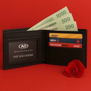 Ví da nam tặng kèm in ảnh ( full túi hộp) làm quà tặng sang trọng