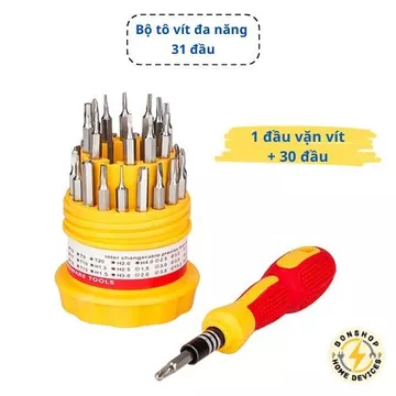 Bộ tô vít đa năng 31 đầu,hộp tua vít tròn, bộ tuốc nơ vít sửa đồng hồ.bộ lục giác,bộ hoa thị,bộ lục lăng,bộ lục năng.